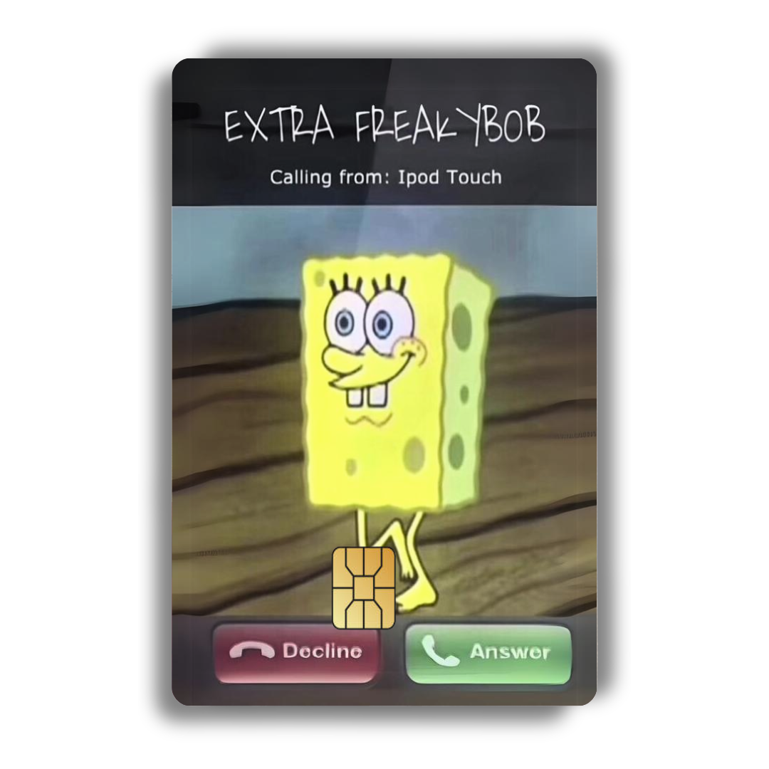 Freakbob Collection - Decal Credit Card Cover Vinyl Skin Sticker
