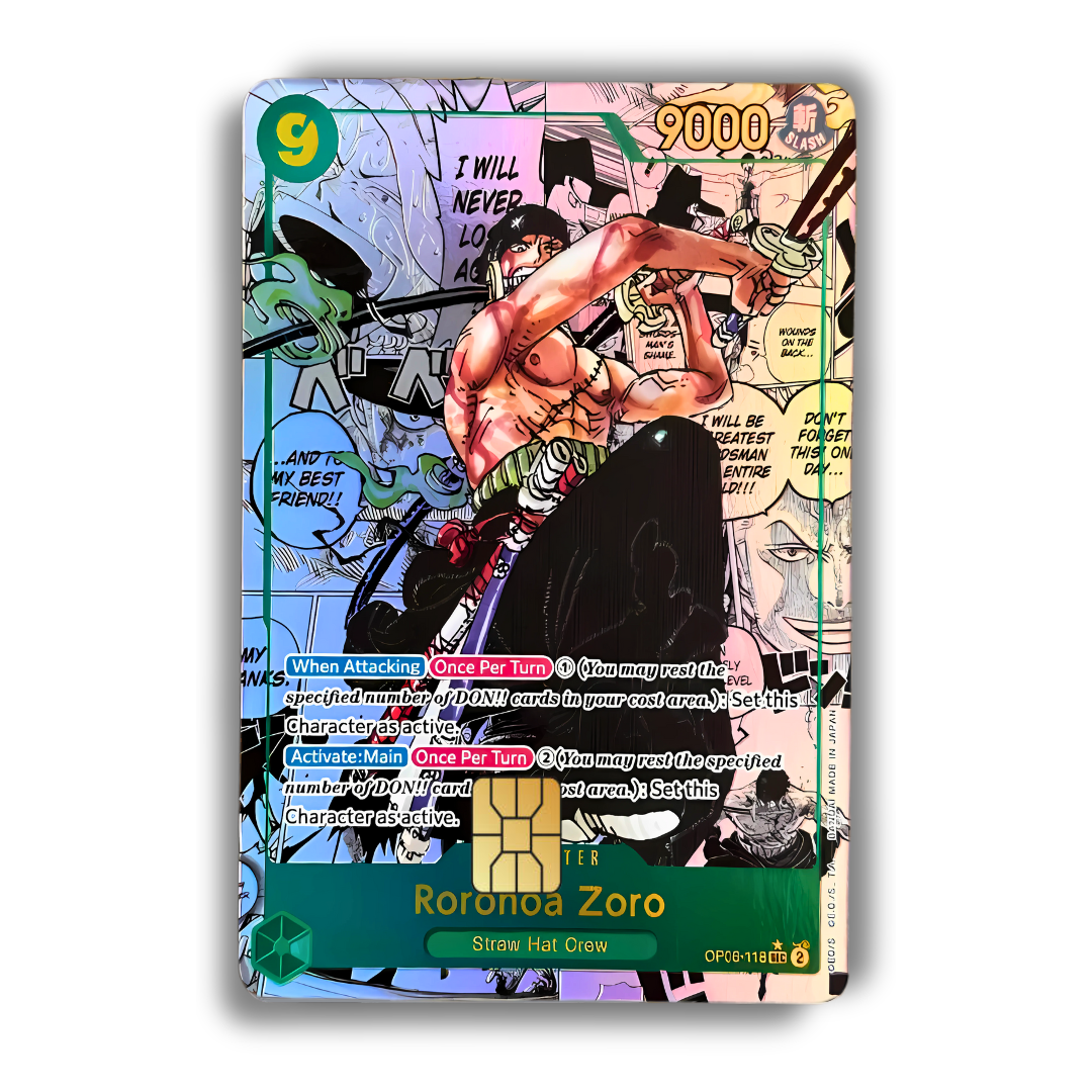 One Piece Custom Anime Styled Card Decal Credit Card Cover Vinyl Skin Sticker - Credit Card Accessory