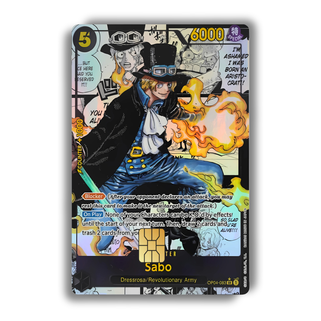 One Piece Custom Anime Styled Card Decal Credit Card Cover Vinyl Skin Sticker - Credit Card Accessory