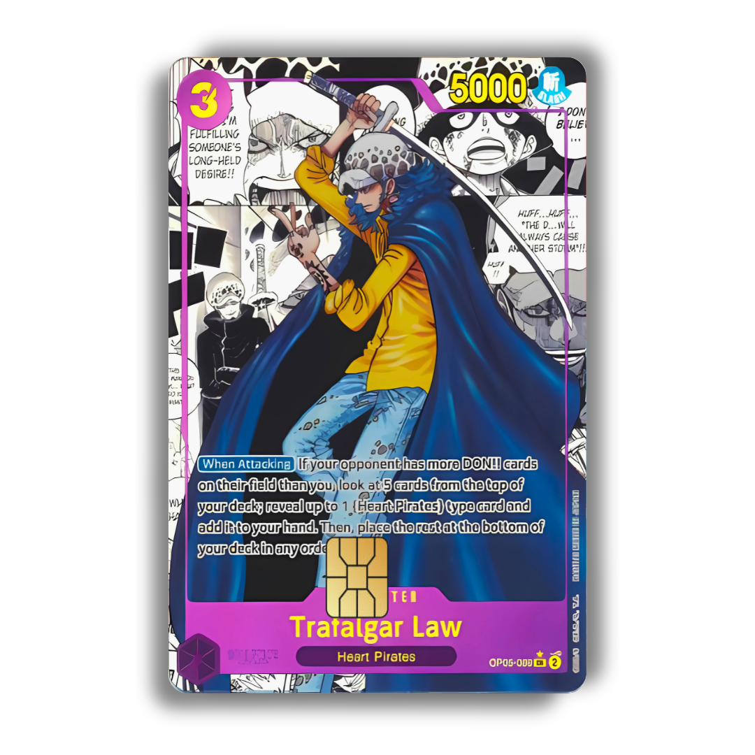One Piece Custom Anime Styled Card Decal Credit Card Cover Vinyl Skin Sticker - Credit Card Accessory