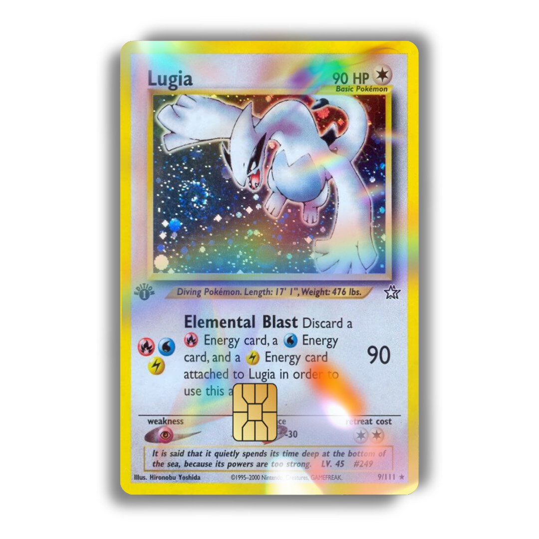 Holographic Pokemon Collection - Decal Credit Card Cover Vinyl Skin Sticker