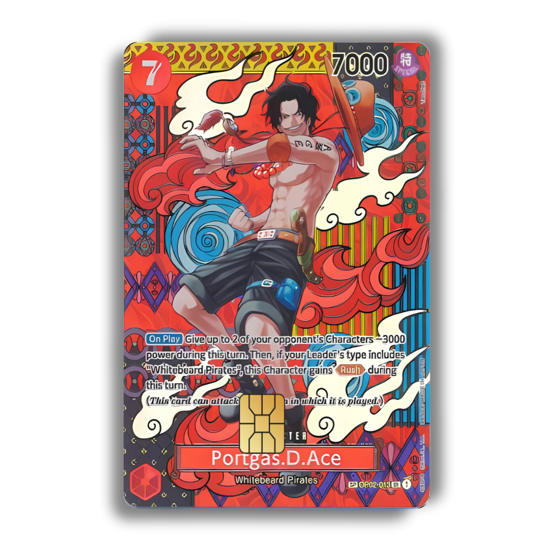 One Piece Custom Anime Styled Card Decal Credit Card Cover Vinyl Skin Sticker - Credit Card Accessory