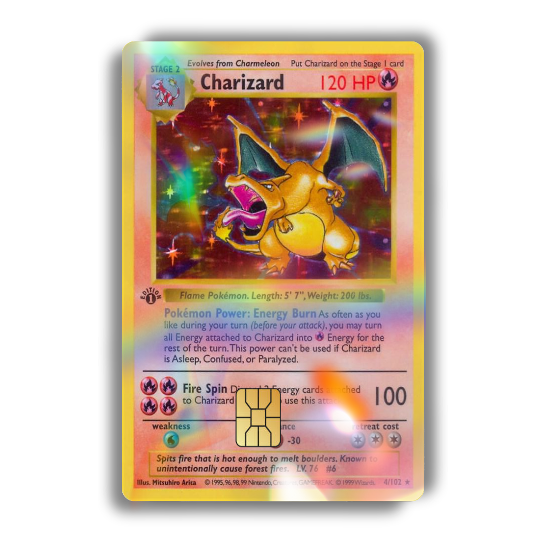 Holographic Pokemon Collection - Decal Credit Card Cover Vinyl Skin Sticker