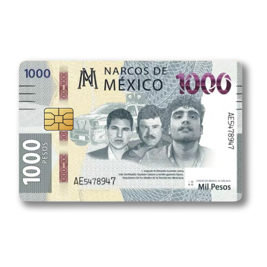 Peso Collection - Decal Credit Card Cover Vinyl Skin Sticker