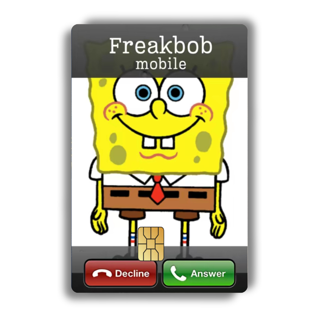 Freakbob Collection - Decal Credit Card Cover Vinyl Skin Sticker